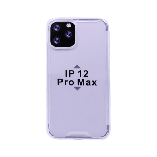 Silicone Hard Corners Case for Apple iPhone 12 Pro Max Transparent